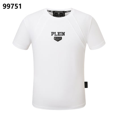 PHILIPP PLEIN T-Shirt mit Roboter-Strassverzierung und Rundhalsausschnitt