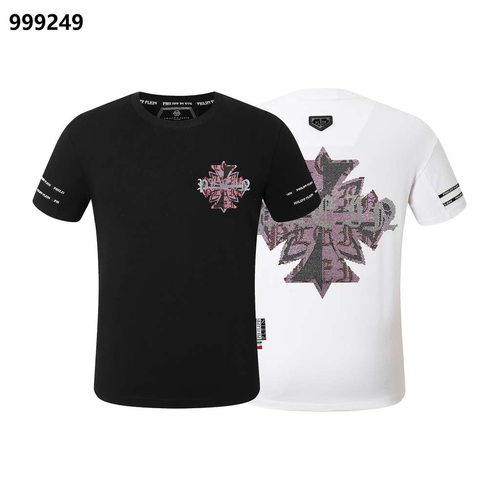 フィリップ プレイン サンクリット メープル リーフ クルーネック Tシャツ