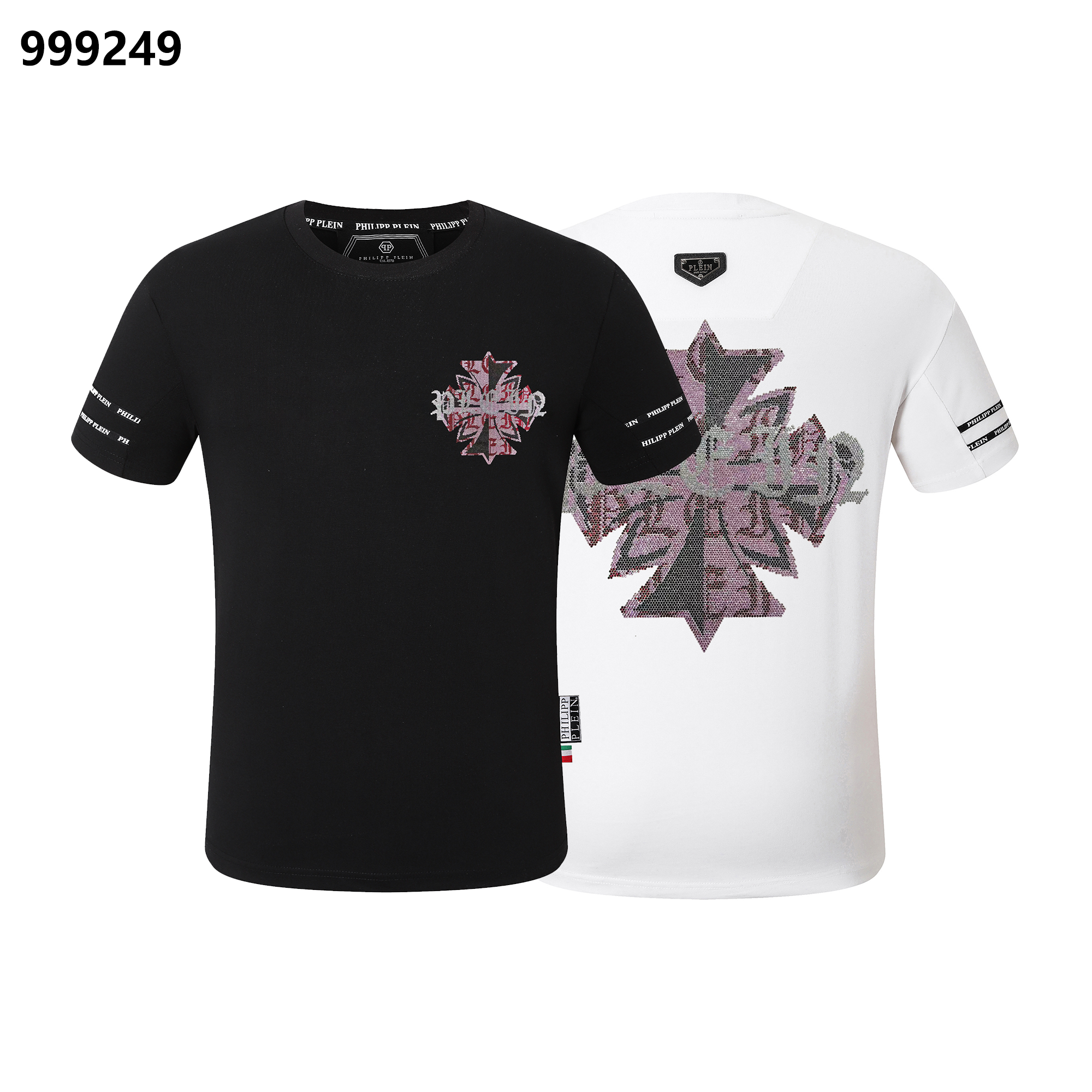 フィリップ プレイン サンクリット メープル リーフ クルーネック Tシャツ