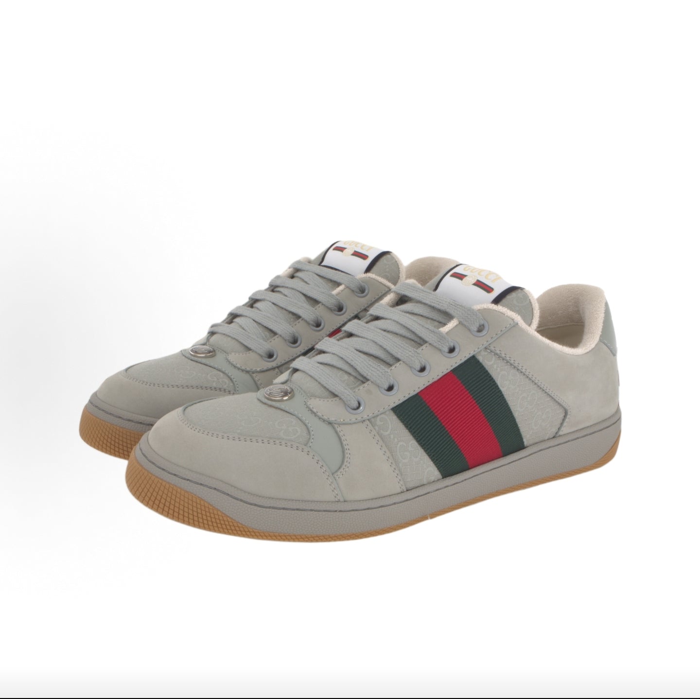 GUCCI Screener Suede Men's Gray