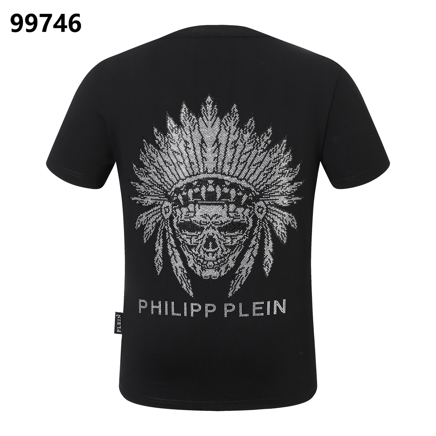 PHILIPP PLEIN Gradient-Printed Skull Crew Neck T-Shirt