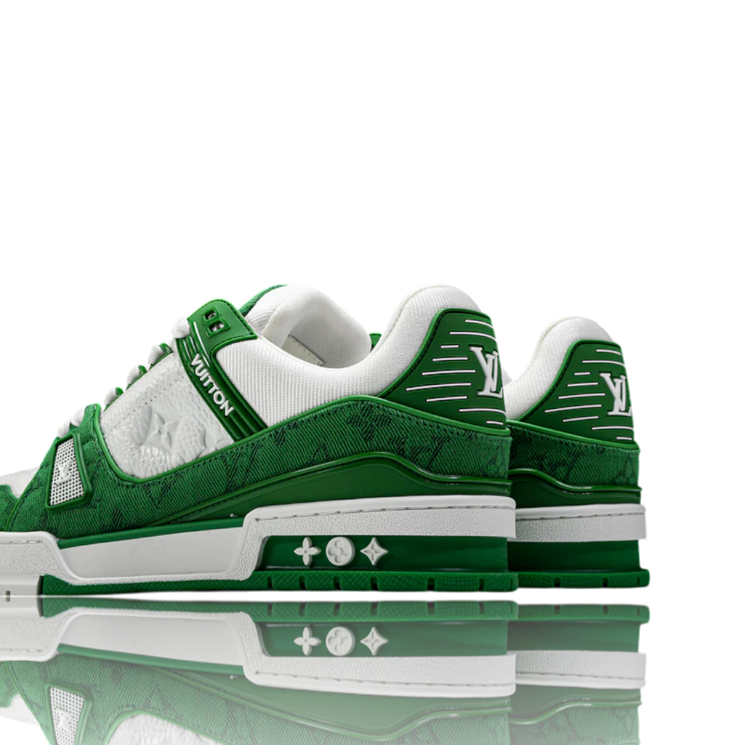 Louis Vuittоп Trainer Low 'Monogram Denim White Green'