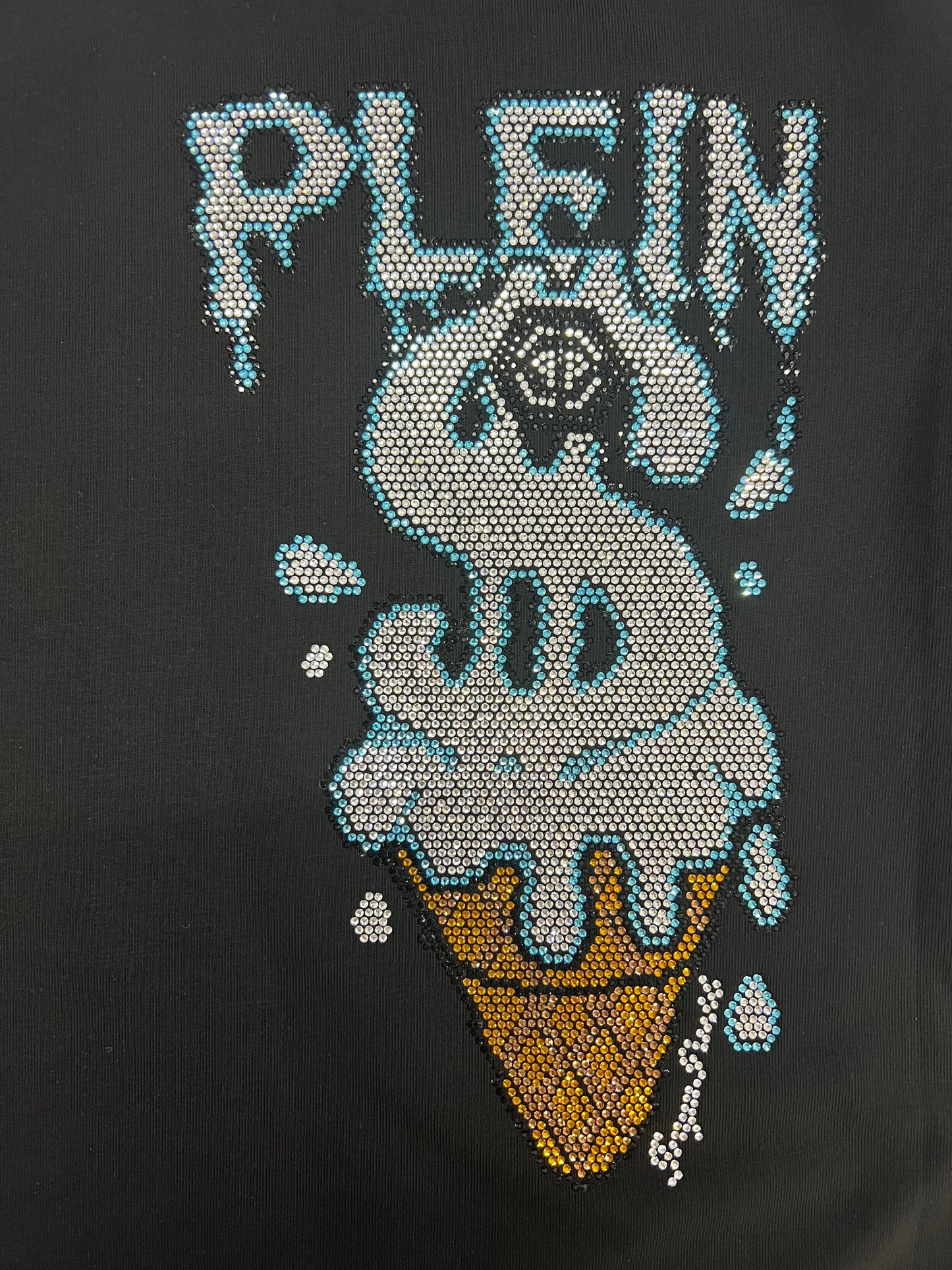 PHILIPP PLEIN Ice Cream Print Crew Neck T-Shirt