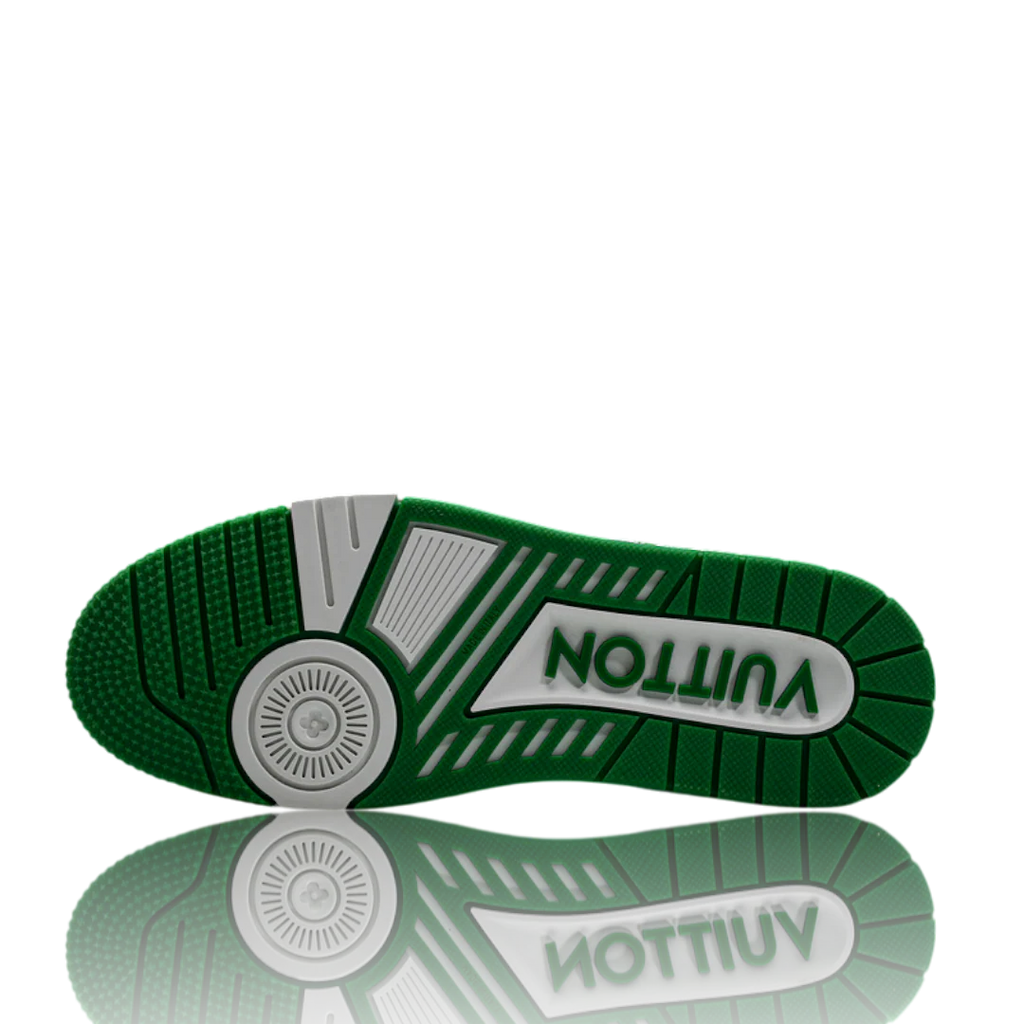 Louis Vuittоп Trainer Low 'Monogram Denim White Green'