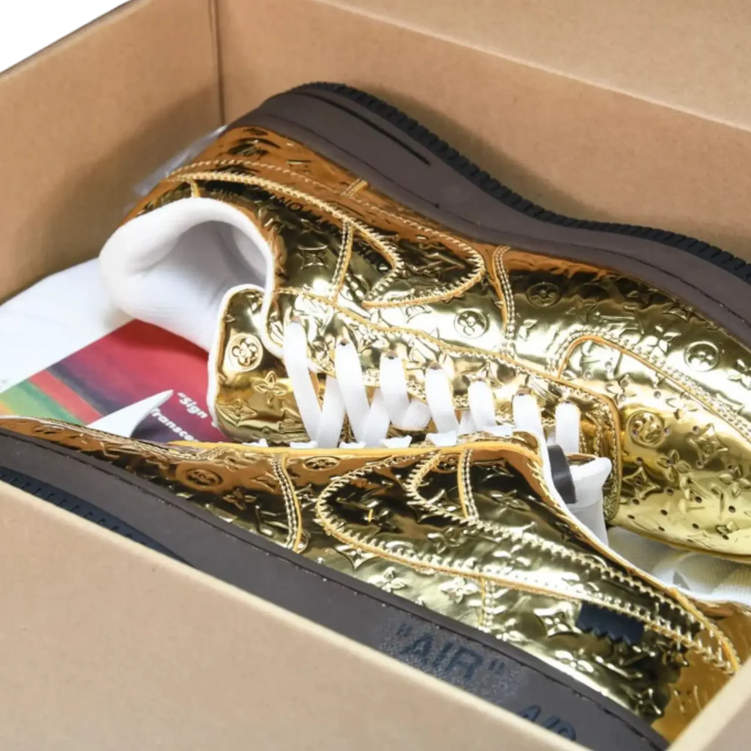 Louis Vuittоп x AF1 By Virgil Abloh ‘Black’