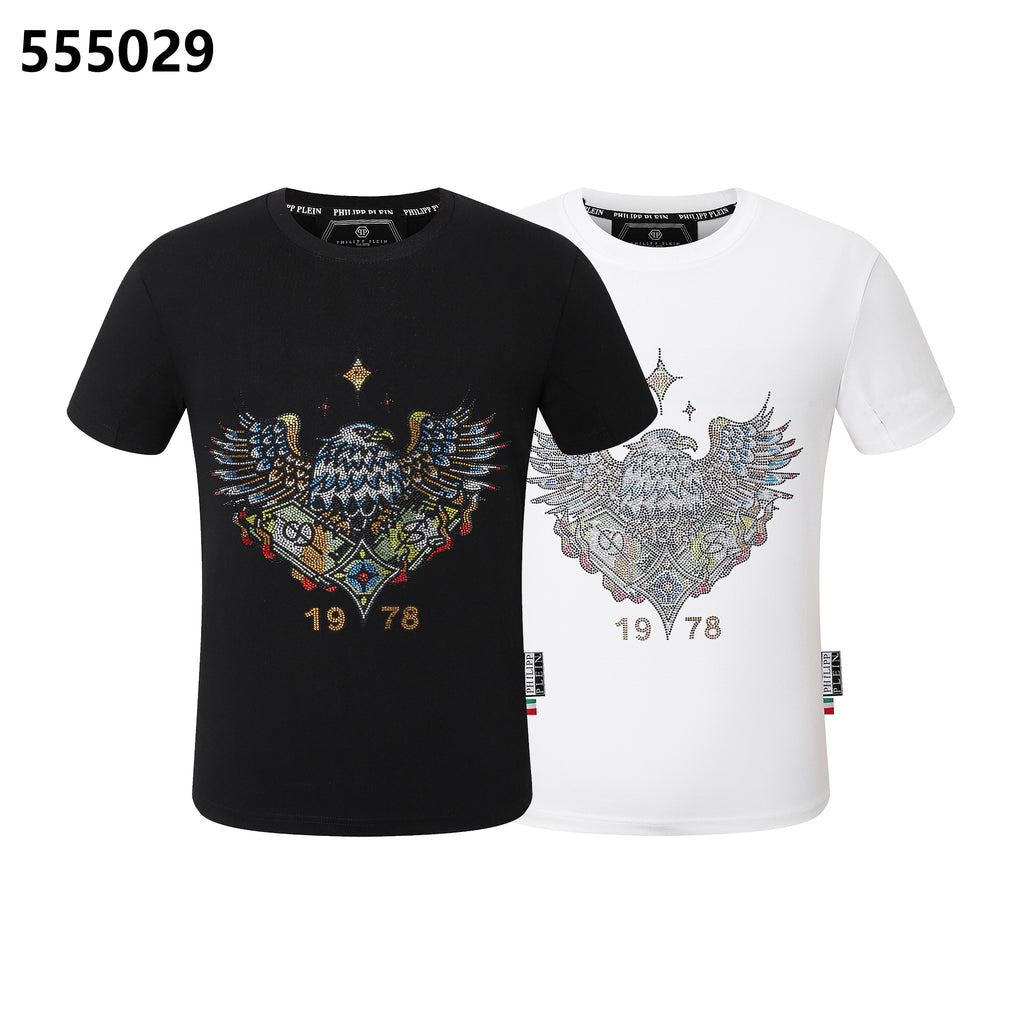 PHILIPP PLEIN イーグルデザイン ラウンドネック Tシャツ