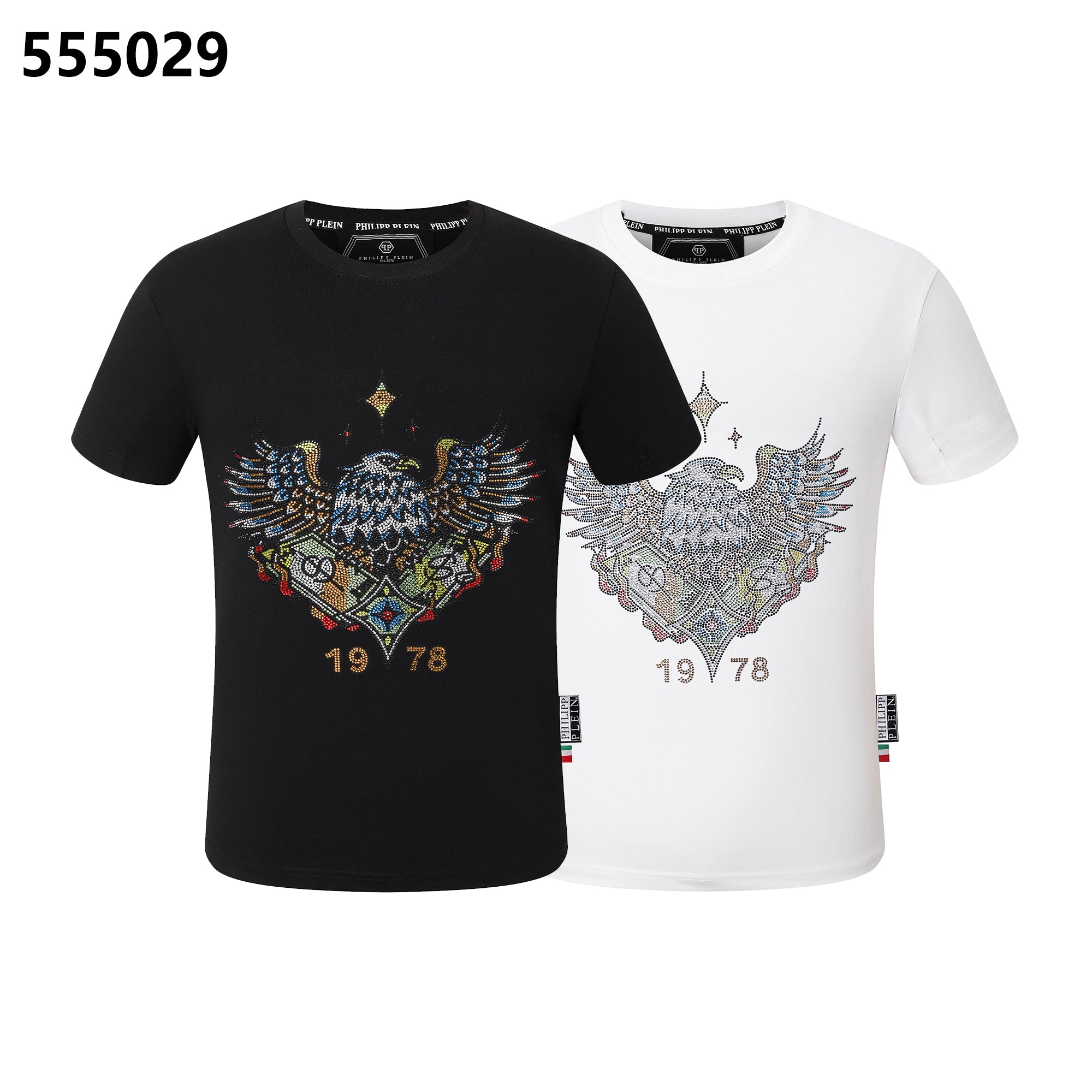 PHILIPP PLEIN イーグルデザイン ラウンドネック Tシャツ