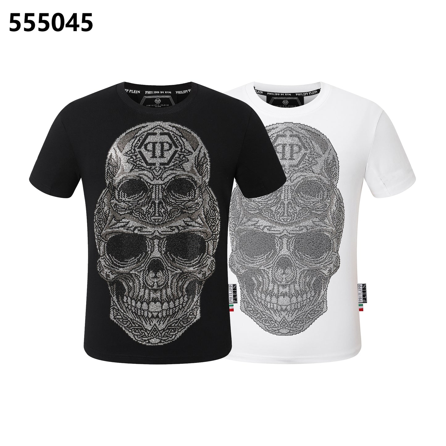 PHILIPP PLEIN Skull-Print Crew-Neck T-Shirt