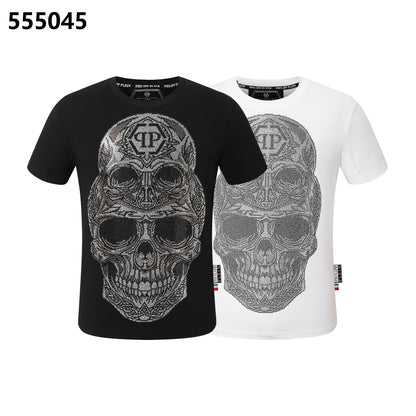 PHILIPP PLEIN Skull-Print Crew-Neck T-Shirt