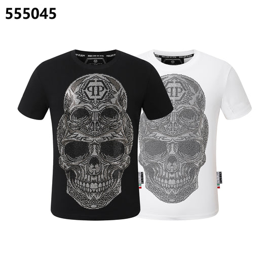 PHILIPP PLEIN Skull-Print Crew-Neck T-Shirt