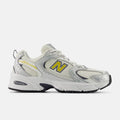 New Balance 530 SILVER METALLIC with SEA SALT and APOLLO GOLD